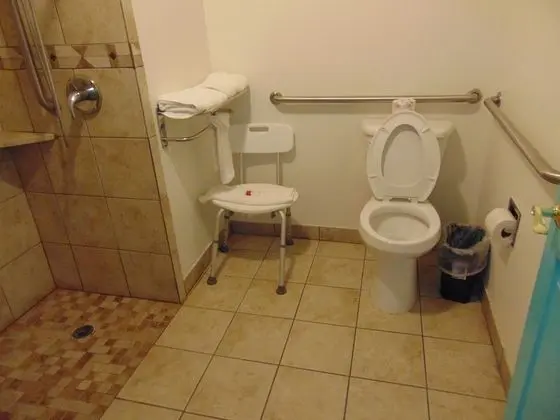 Oda, 1 En Büyük (King) Boy Yatak, Engellilere Uygun (Mobility,Hearing,Tub w/Grab Bars)