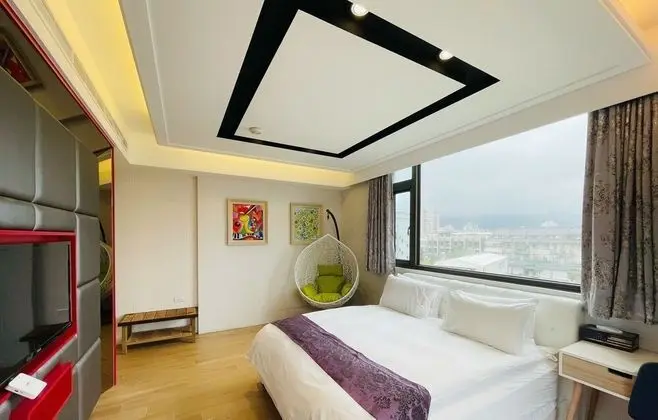 Design Tek Büyük Yataklı Oda, 1 En Büyük (King) Boy Yatak, Balkon, Dağ Manzaralı