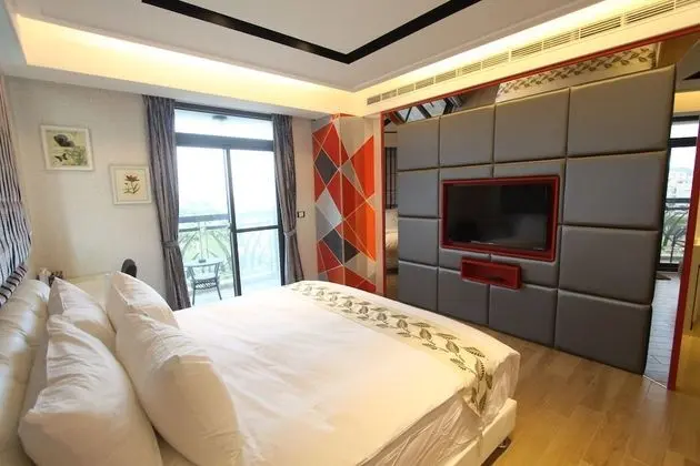 Design Tek Büyük Yataklı Oda, 1 En Büyük (King) Boy Yatak, Balkon, Dağ Manzaralı