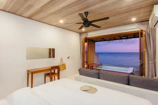 Deluxe Villa, 1 Yatak Odası, Deniz Manzaralı, Okyanusa Sıfır