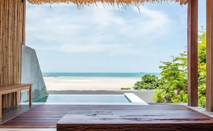 Deluxe Villa, 1 Yatak Odası, Deniz Manzaralı, Okyanusa Sıfır