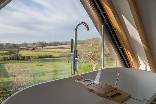 Deluxe Tek Büyük Yataklı Oda, Banyolu/Duşlu (With free-standing bath)