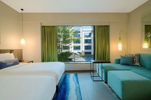 Oda, Havuz Manzaralı (2 Twin Beds and 1 Sofa Bed)