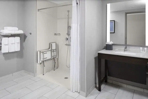 Oda, 1 En Büyük (King) Boy Yatak ve Çekyat, Engellilere Uygun (Roll-In Shower)