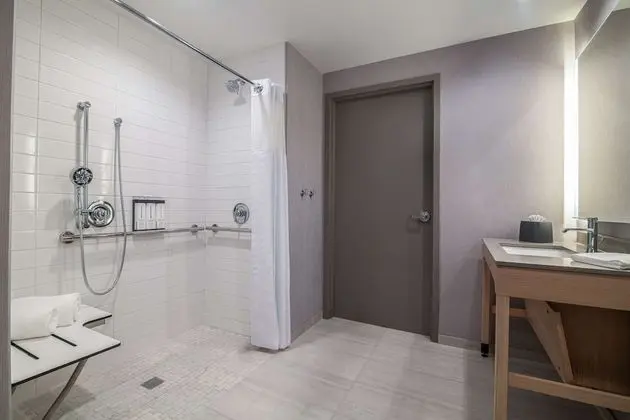 Oda, Engellilere Uygun (2 Queen with Sofabed, Roll-in Shower)