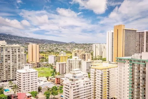 Oda, 2 Büyük (Queen) Boy Yatak (Waikiki View)