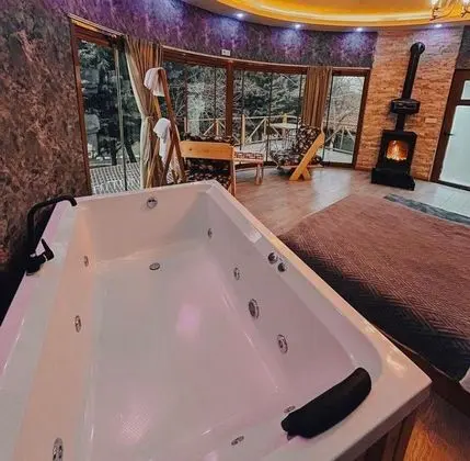 Ahşap Ev, Bahçe Manzaralı, Isıtmalı Özel Havuzlu