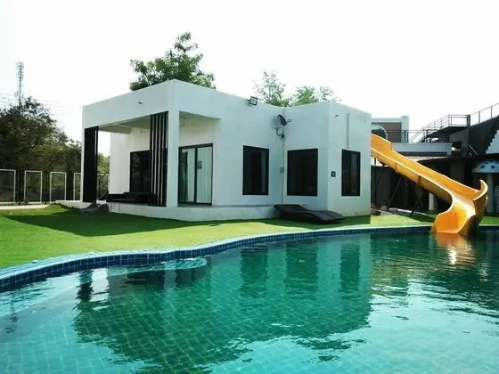 Family Room with Pool View