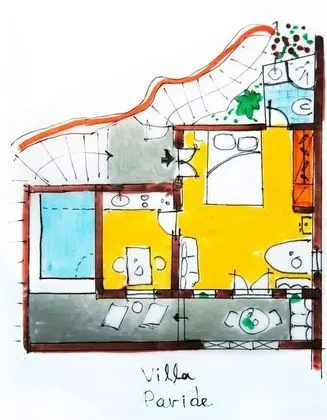 Deluxe Villa, 1 Yatak Odası, Jakuzi, Deniz Manzaralı (Villa Paride)