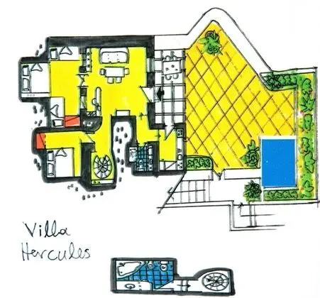 Luxury Villa, 2 Yatak Odası, Kişiye Özel Havuzlu, Deniz Manzaralı (Villa Hercules)