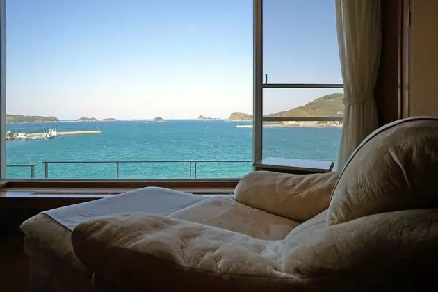 Premium İki Ayrı Yataklı Oda, 2 Yatak Odası, Özel Banyo, Deniz Manzaralı (Open air-Bath)