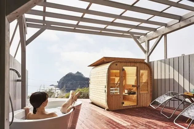 Deluxe İki Ayrı Yataklı Oda, Sigara İçilmez, Okyanus Manzaralı (Open-air hot spring and Sauna)
