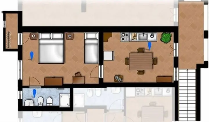 Apart Daire, 1 Yatak Odası (3 Adults)