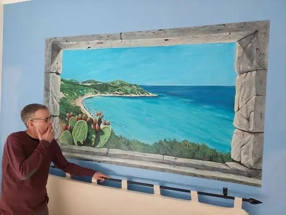 Tek Büyük veya İki Ayrı Yataklı Oda (Camera Blu)