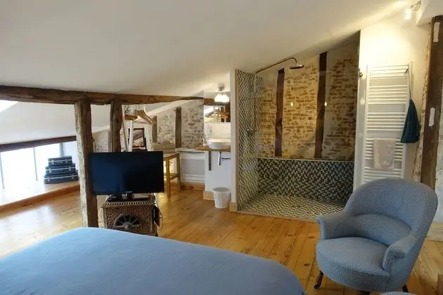 Standard Tek Büyük Yataklı Oda, Özel Banyo, Şehir Manzaralı (Chambre cuivre)