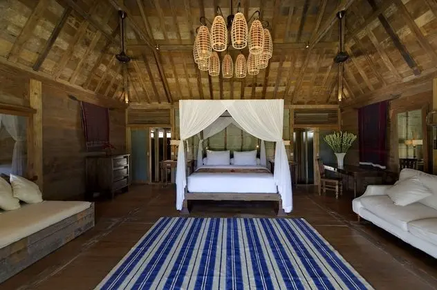 Joglo Ocean Villa, 1 King Bed, Patio, Garden View