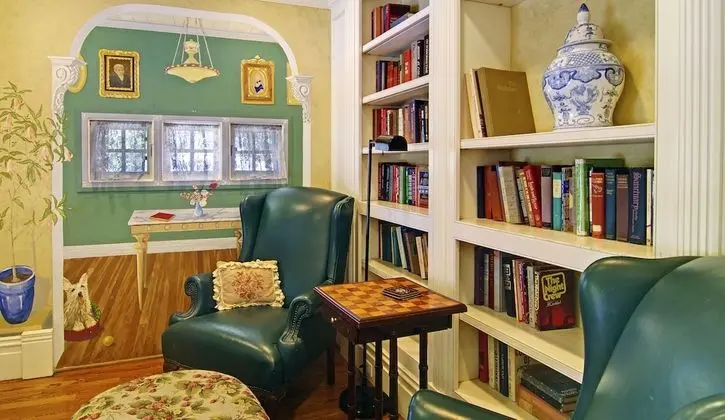 Standard Oda, Birden Çok Yatak, Şömine (Library)