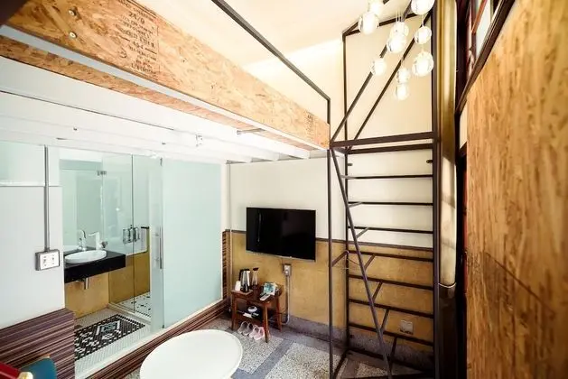 Design Çatı Katı (Loft), 1 Çift Kişilik Yatak, Veranda, Asma Kat