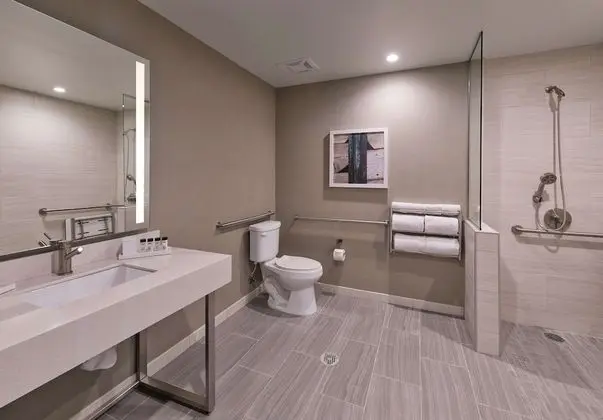 Oda, 1 En Büyük (King) Boy Yatak, Engellilere Uygun (Mobility & Hearing, Roll-in Shower)