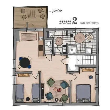 Romantic Apart Daire, 2 Yatak Odası (Loft)