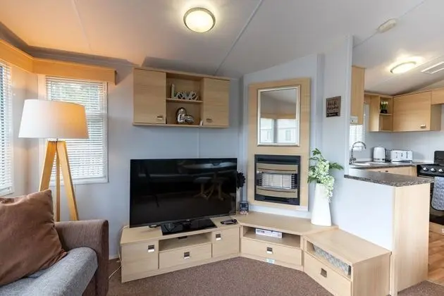 Family Karavan, Özel Banyo, Bahçe Manzaralı (Luxury Static Caravan)