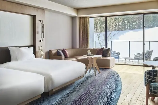 Premium Oda, 2 Büyük (Queen) Boy Yatak, Manzaralı (Appi Kogen View)