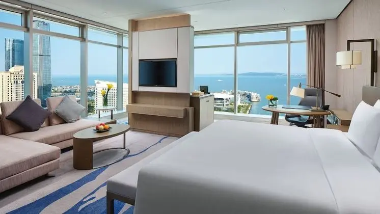Premium Oda, 1 En Büyük (King) Boy Yatak, Deniz Manzaralı (Lounge Access)