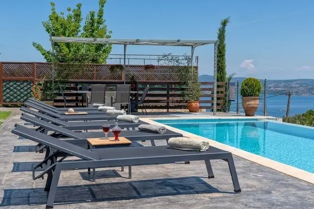 Deluxe Villa, 3 Yatak Odası, Kişiye Özel Havuzlu, Denize Bakan