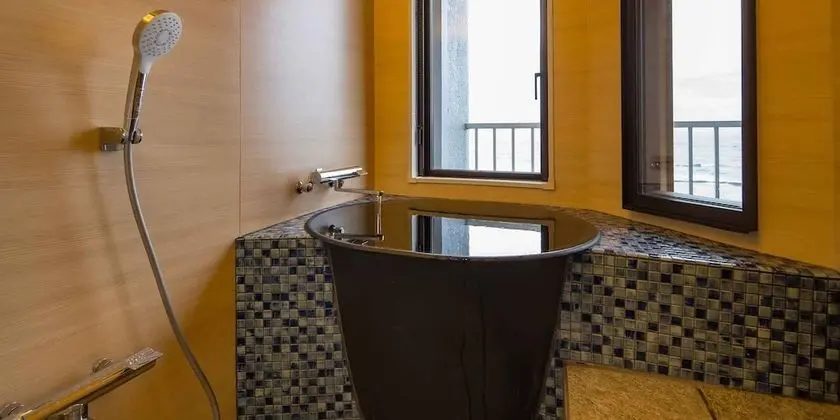Basic İki Ayrı Yataklı Oda, Sigara İçilmez, Okyanus Manzaralı (Japanese-western with view bath)