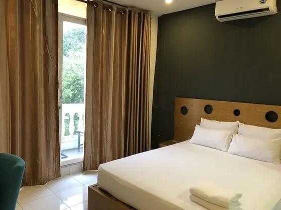 Deluxe Tek Büyük Yataklı Oda, Balkon, Park Manzaralı