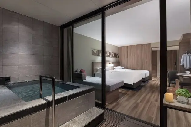 Deluxe Oda, 2 Tek Kişilik Yatak, Sigara İçilmez, Bahçe Manzaralı (Outside Hot Spring)