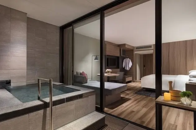 Deluxe Oda, 2 Tek Kişilik Yatak, Sigara İçilmez, Bahçe Manzaralı (Outside Hot Spring)