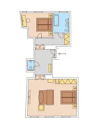 Family Süit, 2 Yatak Odası (93 m2)