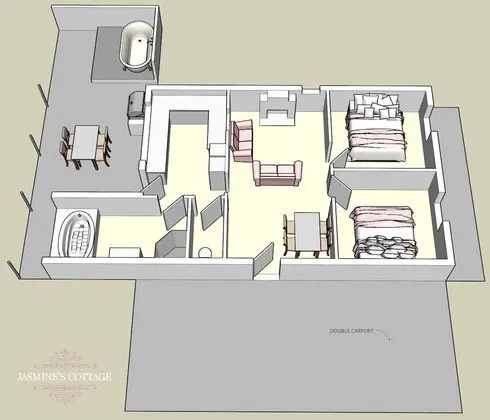 Kır Evi, 2 Yatak Odası, Üzüm Asması Manzaralı