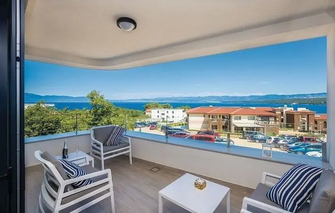 Luxury Apart Daire, 2 Yatak Odası, Balkon, Deniz Manzaralı
