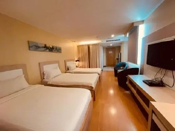 Deluxe Üç Kişilik Oda, 3 Tek Kişilik Yatak, Balkon