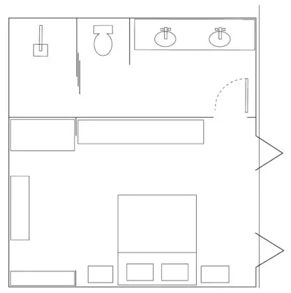 Deluxe Tek Büyük Yataklı Oda, 1 Büyük (Queen) Boy Yatak