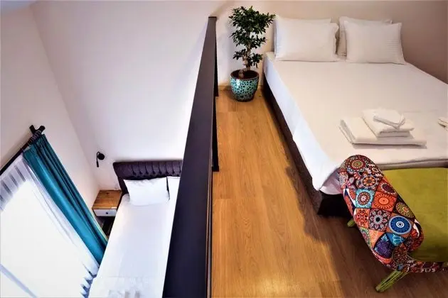 Deluxe Dublex Oda, Bahçe Manzaralı, Fransız Balkonlu