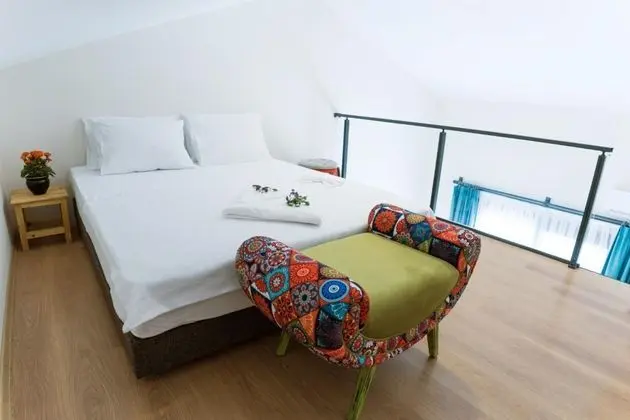 Deluxe Dublex Oda, Bahçe Manzaralı, Fransız Balkonlu
