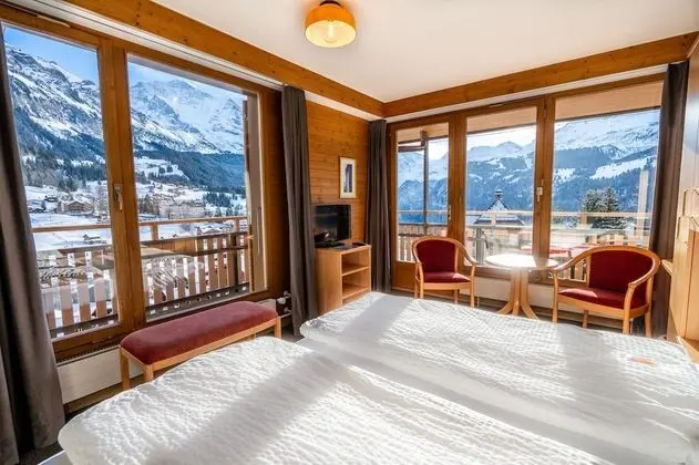 Panoramic Tek Büyük Yataklı Oda, Balkon, Dağ Manzaralı