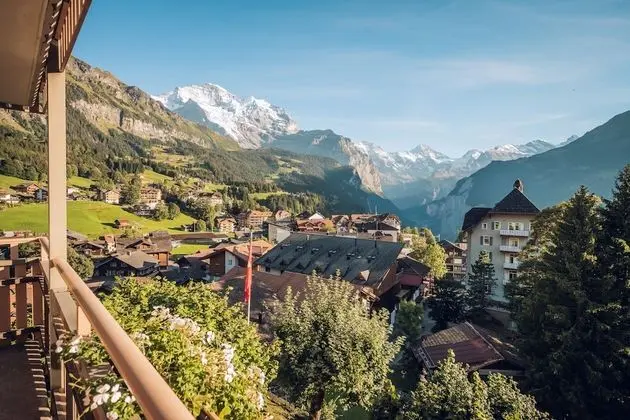 Panoramic Tek Büyük Yataklı Oda, Balkon, Dağ Manzaralı