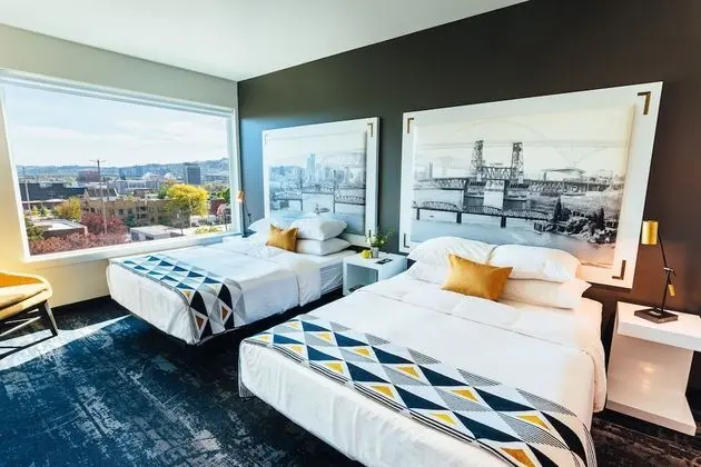Design Tek Büyük veya İki Ayrı Yataklı Oda, 2 Büyük (Queen) Boy Yatak, Şehir Manzaralı