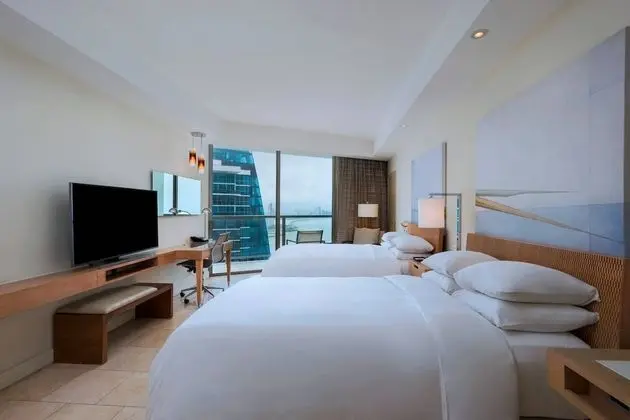 Deluxe Oda, 2 Çift Kişilik Yatak, Kısmi Deniz Manzarası