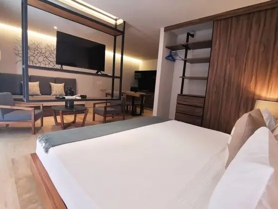 Luxury Çatı Katı (Loft), 1 Yatak Odası, Balkon, Bahçe Manzaralı