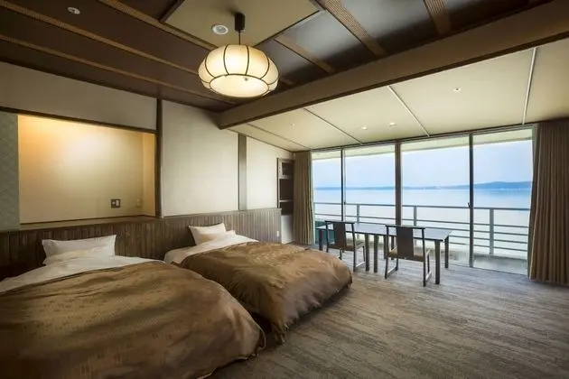 Traditional İki Ayrı Yataklı Oda, Sigara İçilmez, Okyanus Manzaralı (Modern Japanese style)
