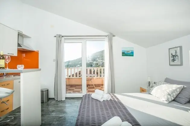 Comfort Stüdyo, 1 Büyük (Queen) Boy Yatak, Deniz Manzaralı (A1)