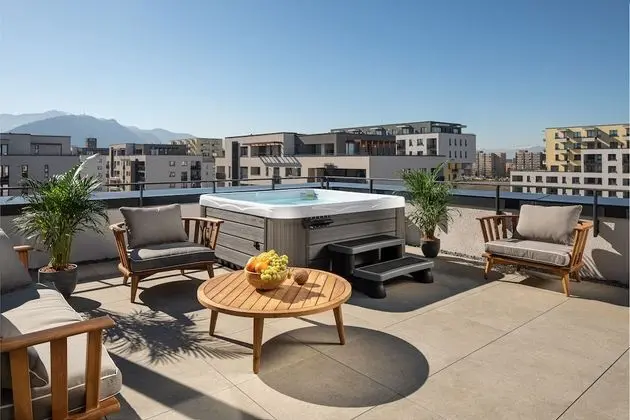 Çatı Katı Süiti (Penthouse), 2 Yatak Odası, Sıcak Su Havuzu