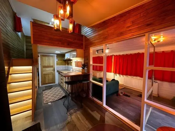 Tinyhouse, Dağ Manzaralı, Şömineli Soba