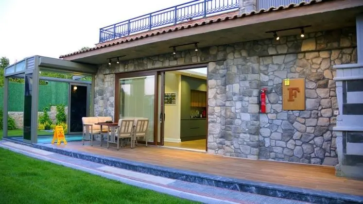 Kapanabilir Havuzlu Dublex Villa, Bahçe Manzaralı, Isıtmalı Özel Havuzlu