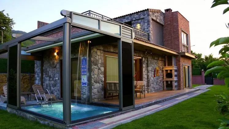 Kapanabilir Havuzlu Dublex Villa, Bahçe Manzaralı, Isıtmalı Özel Havuzlu